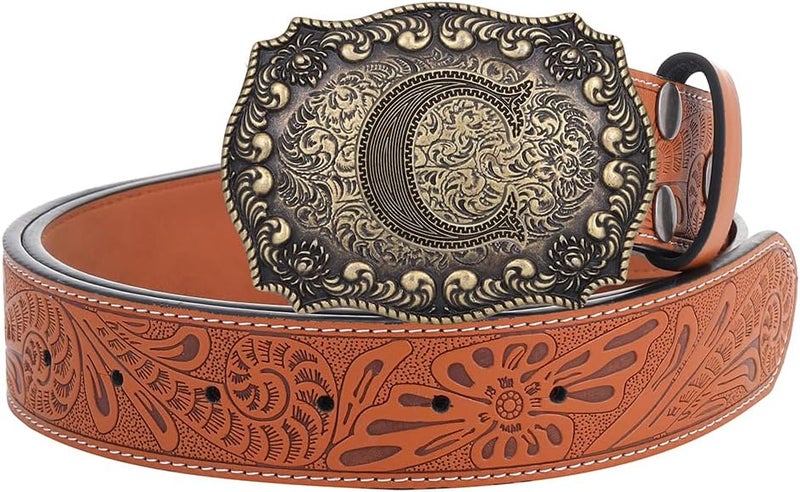 Btilasif Store Belt Buckles Men Western Cowboy Initial Letters ABCDJMR Mens Texas Rodeo Belt Buckle for Boys Girls - Image 4